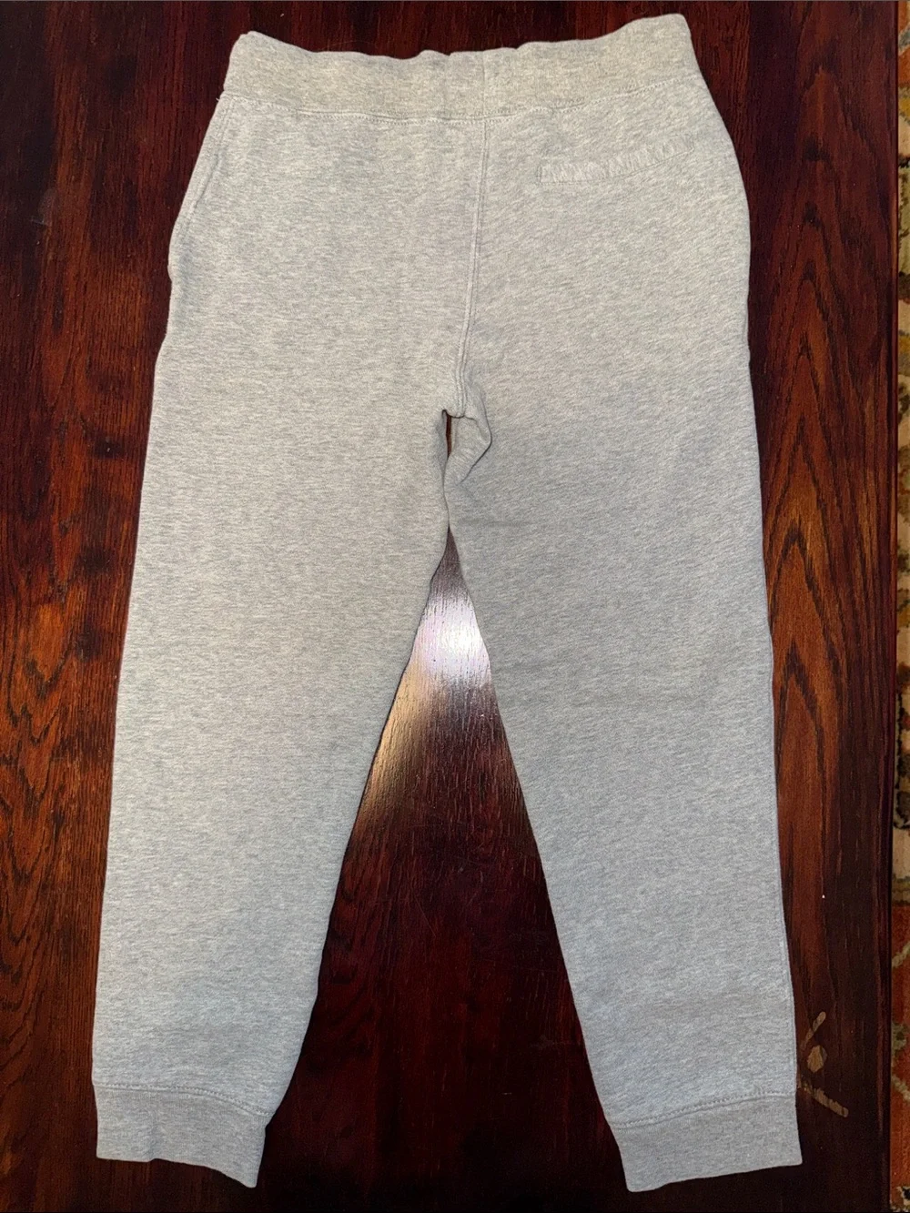 Ralph Lauren Kids Light Gray Sweatpants with Navy Polo Logo